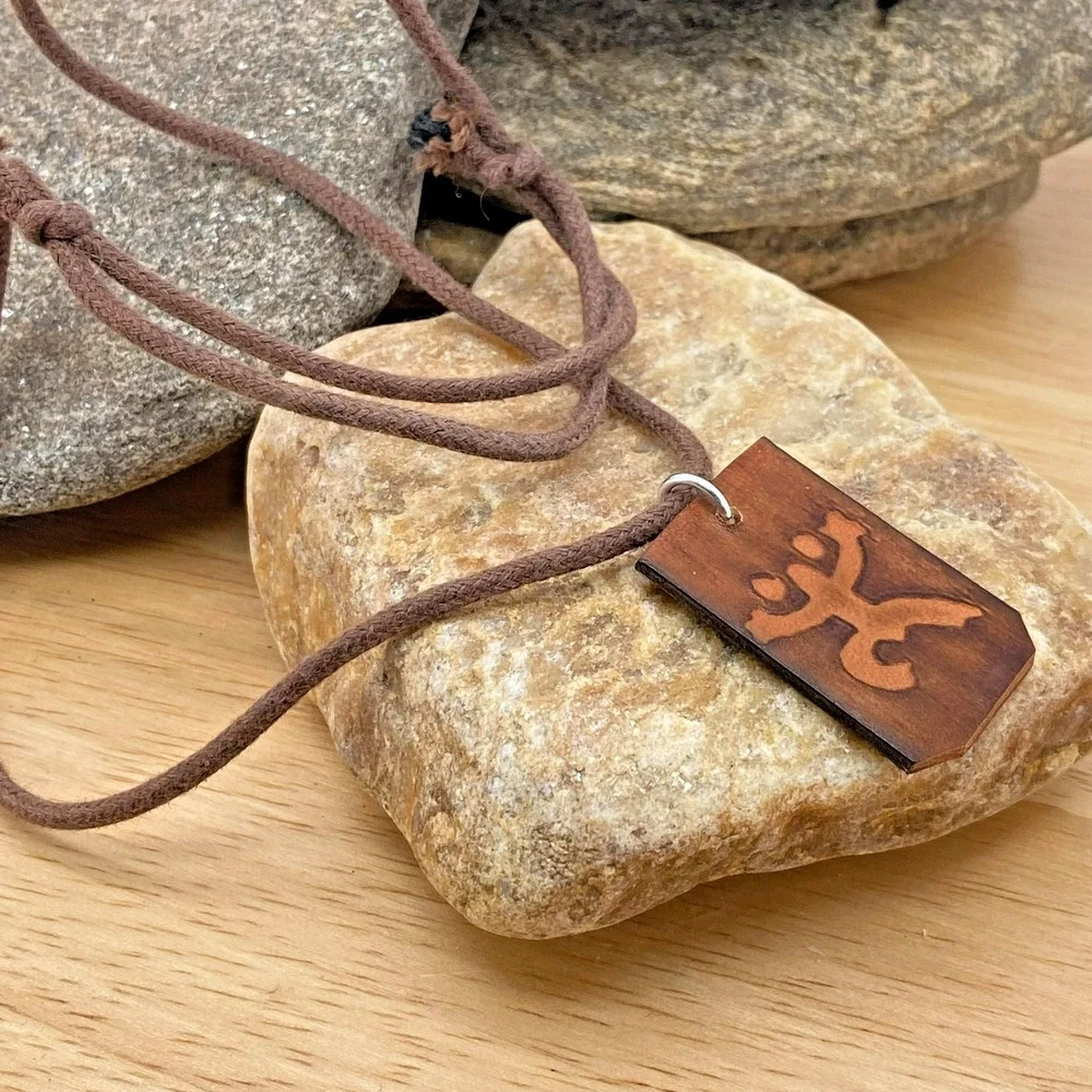 Handmade Caveman Pendant Genuine Leather Surfer Choker Necklace Brown Adjustable